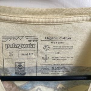 Patagonia yellow t shirt small